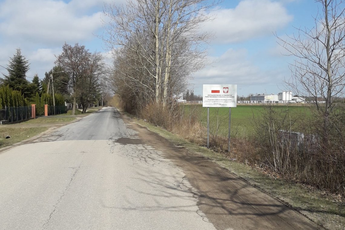 „Rozbudowa drogi powiatowej nr 1452G na odcinku Kochanowo – droga krajowa nr 6 o długości ok. 2,5 km”