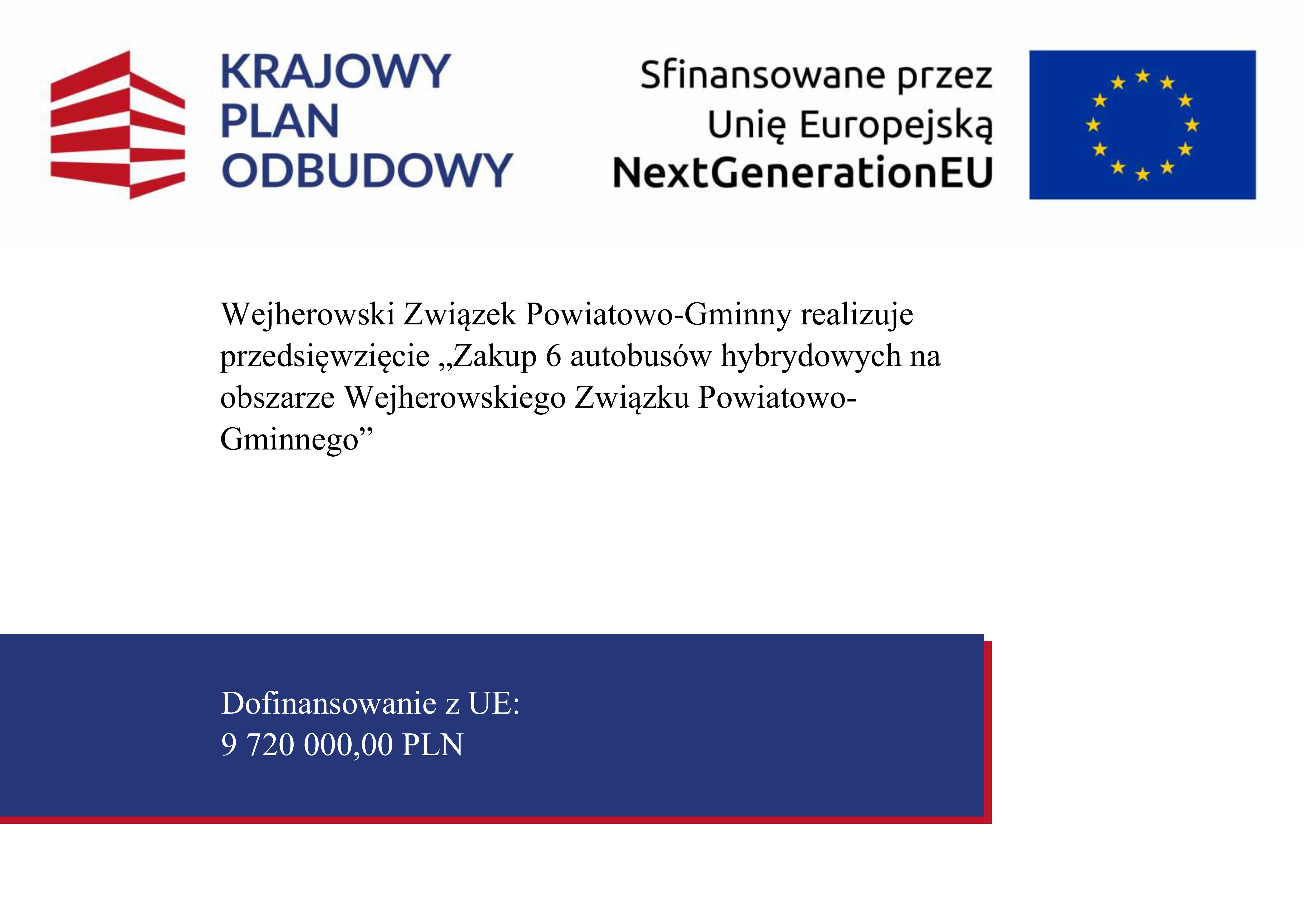 Zakup 6 autobusów hybrydowych na obszarze Wejherowskiego Związku Powiatowo-Gminnego 