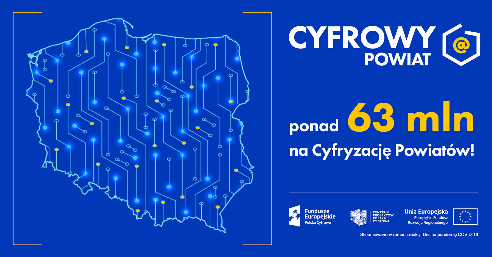 Powiat Wejherowski otrzymał 350.000,00 zł grantu w ramach konkursu "Cyfrowy Powiat"